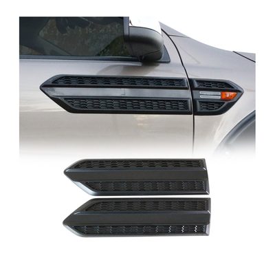 2010-2013 Kia Soul Side Door Molding Trim Skirt Garnish ABS Black 2Pcs