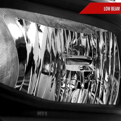 For Dodge RAM 2500 3500 2019-2024 Factory Style Crystal Headlight Driver Side Only Black Housing Clear Lens