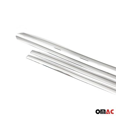 2016-2022 Honda HR-V Side Door Molding Trim Skirt Garnish Stainless Steel Silver 4 Pcs