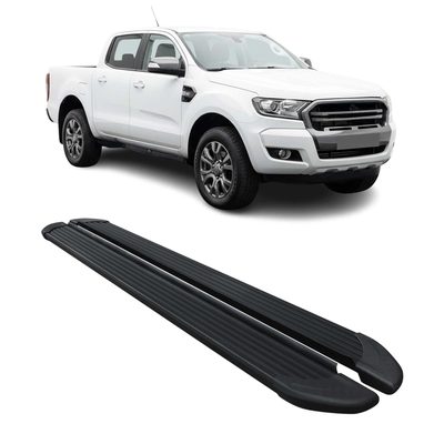 2019-2023 Ford Ranger Double Cab Running Boards Side Steps Black