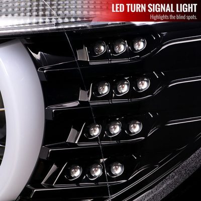 2012-2015 BMW F30 3 Series Sedan Dual LED Headlights LED Signal Jet Black