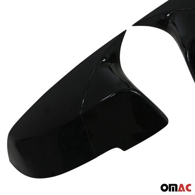 2014-2018 BMW 5 Series F10 F11 F18 2014-2018 FL Side Mirror Cover ABS Black Gloss 2Pcs