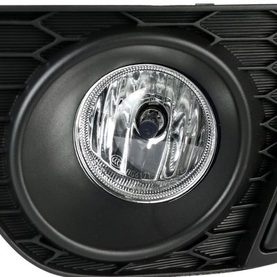 2015-2016 Honda Fit 12V/35W H8 Fog Lights Kit Chrome Housing/Clear Lens