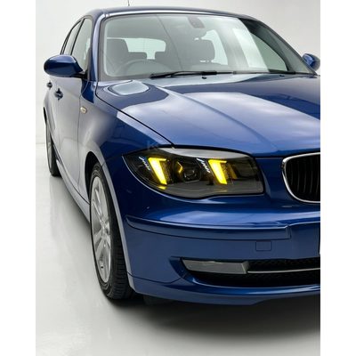 BMW 1 Series E87 Snake Eye Laser LED Headlight Assembly with Dual-Color DRL (Yellow / White) 2004 - 2011 (116i / 118i / 120i / 125i)