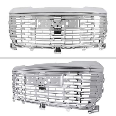 2022-2024 GMC Sierra 1500 Chrome Denali Style Front Upper Mesh Hood Grille
