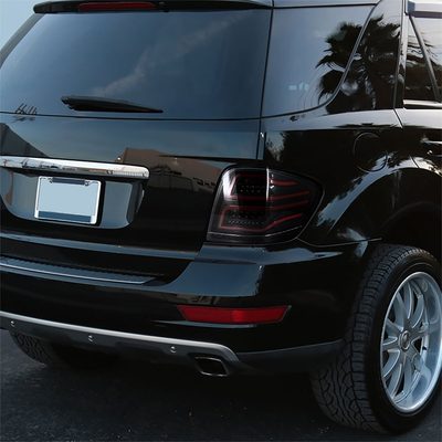 2006-2011 Mercedes Benz W164 ML Class LED Tail Lights Jet Black/Clear Lens