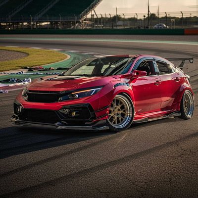 For Honda Civic 2016-2021 Full LED Projector Headlights Sequential DRL Black Smoked Lens Glossy