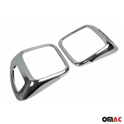 2015-2024 Jeep Renegade Trunk Tail Light Trim Frame Chrome Silver 2 Pcs
