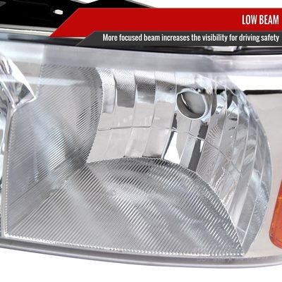 1999-2006 GMC Sierra 1500/2500/3500 Yukon/ XL Headlights&Bumper Lights Chrome