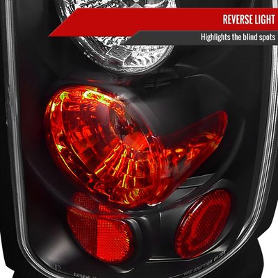 1994-2002 Dodge RAM Tail Lights Matte Black Housing/Clear Lens