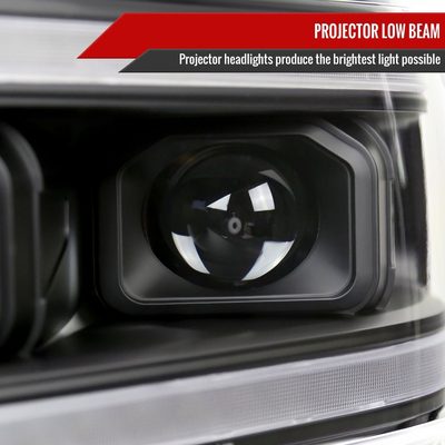 2019-2024 Dodge RAM 2500/3500/4500/5500 LED Signal Projector Headlights Black