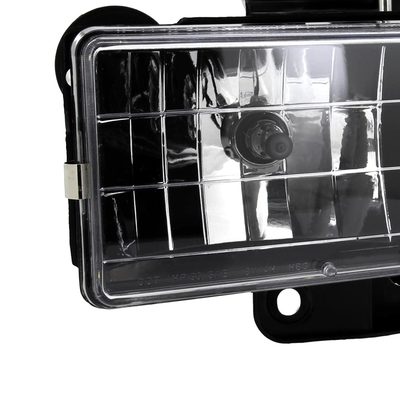 1988-1998 Chevy C/K C10/Tahoe/Sierra/Yukon/Suburban Crystal Headlights Black