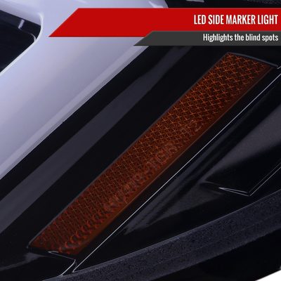 2006-2007 Subaru Impreza WRX STI LED Bar Signal Projector Headlights Smoke