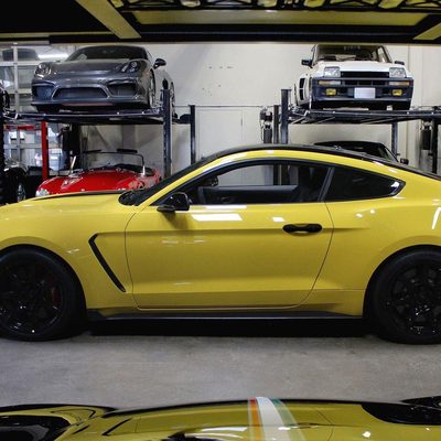 2015-2023 Ford Mustang Door Handle Cover Gloss Black 4Pcs ABS Plastic