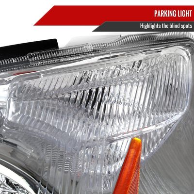 2003-2005 Toyota 4Runner Factory Style Headlights Chrome Housing/Clear Lens