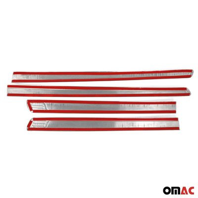 2005-2021 Nissan Frontier Side Door Molding Trim Stainless Steel Silver 4x