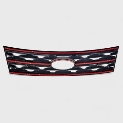 2018-2019 Ford Explorer Grille Overlay Gloss Black 1Pcs ABS Plastic