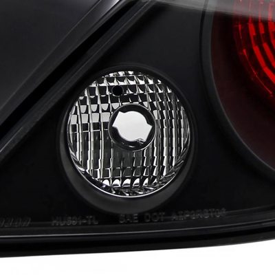 2005-2010 Pontiac G6 Coupe Tail Lights Matte Black Housing/Clear Lens