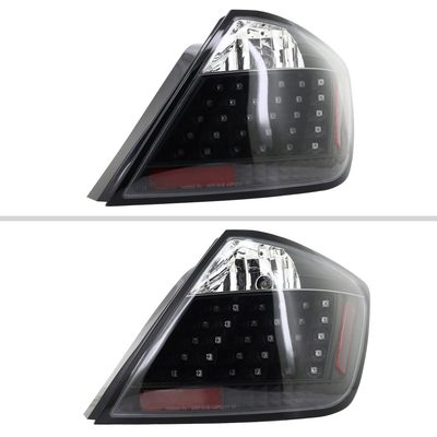 2004-2010 Scion tC V2 LED Tail Lights Matte Black Housing/Clear Lens