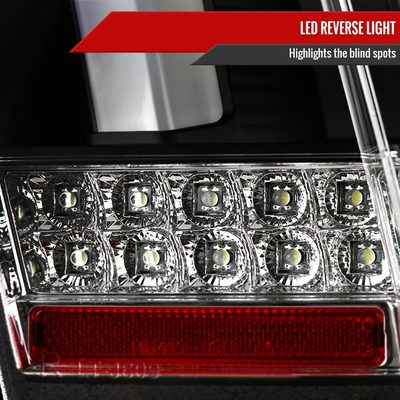 1999-2004 Ford Mustang Sequential LED Tail Lights Matte Black/Clear Lens