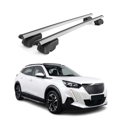 2020-2024 Peugeot 2008 Roof Rack Cross Bars Silver