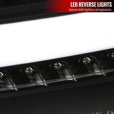 2015-2019 Ford Focus Hatchback LED Tail Lights Matte Black/Clear Lens