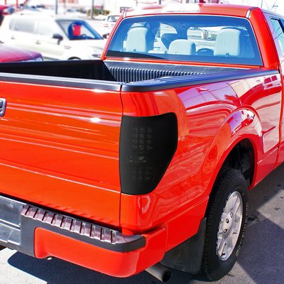 2009-2014 Ford F-150 LED Tail Lights Glossy Black Housing/Smoke Lens