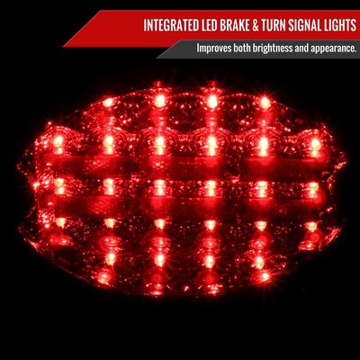 1997-2004 Chevrolet Corvette C5 LED Tail Lights Chrome Housing/Smoke Lens