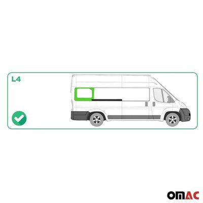 2014-2026 RAM ProMaster Window Glass Fit Kit Rear Right Side Sliding Door L4
