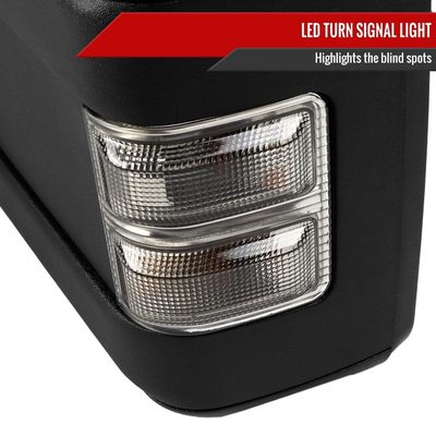 1999-2016 Ford F-250/350/450/550 Manual Towing Mirrors Smoke Lens &Turn Signal