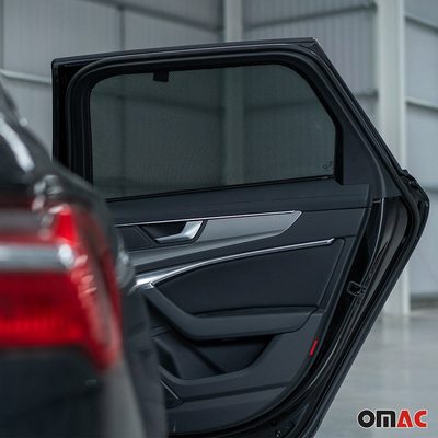 2012-2019 Land Rover Range Rover Evoque Side Rear Window Curtain Mesh Black 2Pcs