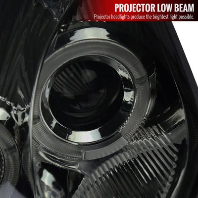 2000-2005 Mitsubishi Eclipse Dual Halo Projector Headlights Chrome/Smoke Lens