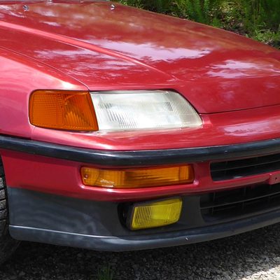 1990-1991 Honda CRX Corner Lights Chrome Housing/Amber Lens