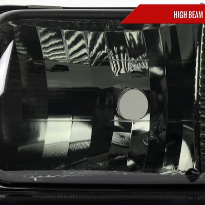 For Chevrolet Silverado Tahoe Suburban 1999-2002 Factory Style Headlights With Bumper Light Assembly Chrome Housing Smoked Lens