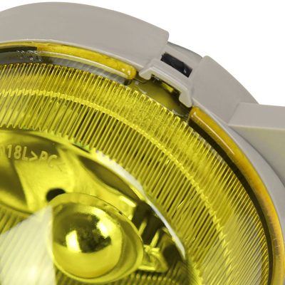 1993-1997 Honda Civic Del Sol Fog Lights Chrome Housing/Yellow Lens