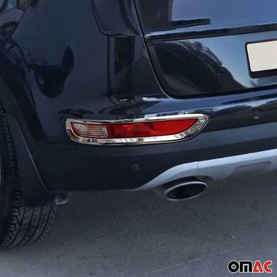2017-2019 Kia Sportage Fog Light Lamp Bezel Cover Silver 2 Pcs