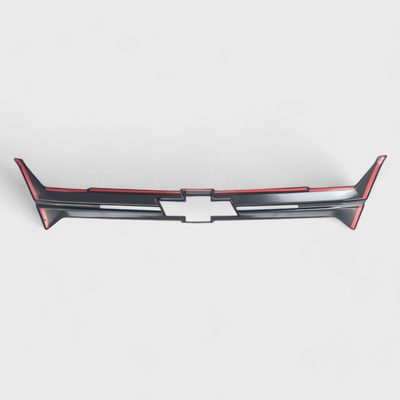 2021-2022 Chevrolet Colorado Grille Overlay Gloss Black 1Pcs ABS Plastic