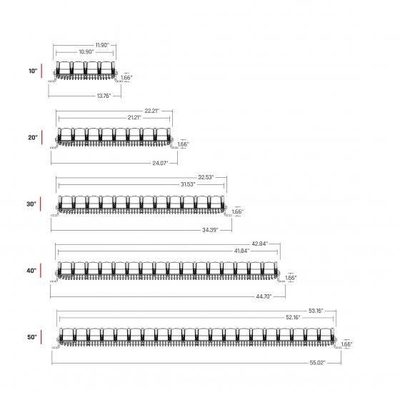 Barra de luz LED RIGID® Adapt ™10"