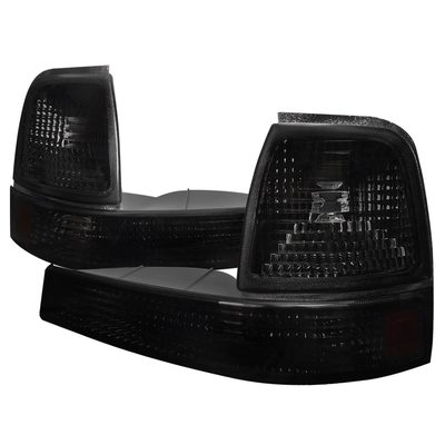 1998-2000 Ford Ranger Corner Parking Turn Signal Lights Chrome/Smoke Lens