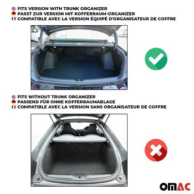 2017-2022 Kia Niro 1.gen Hybrid Premium Cargo Liner Trunk Mat All Weather Heavy Duty with subwoofer