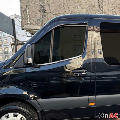 Window Molding Trim for Mercedes Sprinter W907 2019-2026 S.Steel Chrome 4Pcs