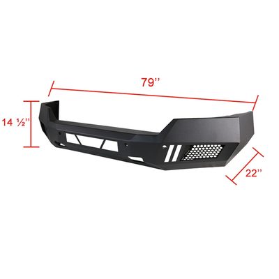 2016-2018 Chevy Silverado 1500 Heavy Duty Steel Front Bumper LED Light Ports