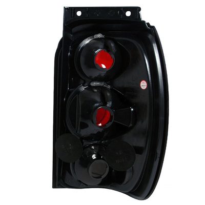1998-2001 Ford Explorer Mercury Mountaineer Tail Lights Matte Black/Clear Lens