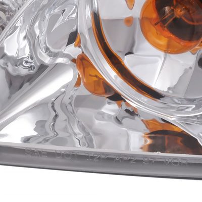 1997-2003 Pontiac Grand Prix Dual Halo Projector Headlights Chrome/Clear Lens
