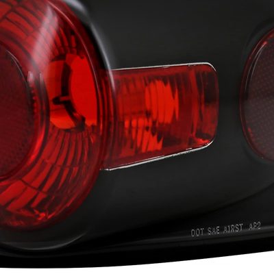 1994-2004 Chevy S10/ GMC Sonoma/ Isuzu Hombre Tail Lights Matte Black/Clear