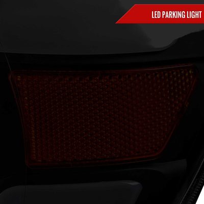For Toyota Tacoma 2005-2011 LED Bar Factory Style Headlights Matte Black Housing Smoked Lens
