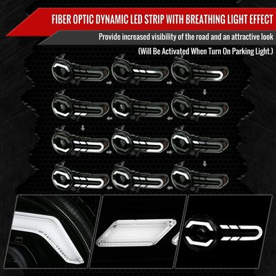 2007-2014 Toyota FJ Cruiser Full LED Projector Headlights LED Signal Smoke
