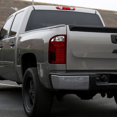 2007-2014 Chevrolet Silverado LED Tail Lights Chrome Housing/Red Lens