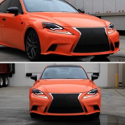 For Lexus IS250 IS350 2014-2016 Full LED Project healight Matte Black Housing Clear lens