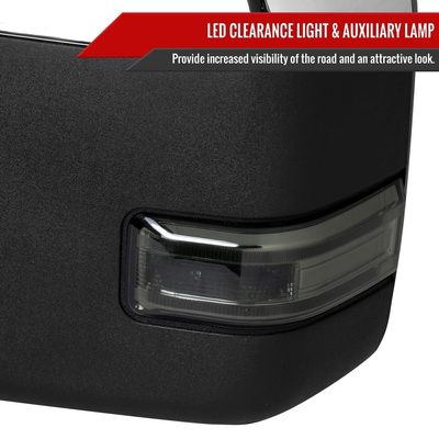2017-2019 Ford F-250/350/450/550 Heated BSM ATS & Manual Towing Mirrors Smoke